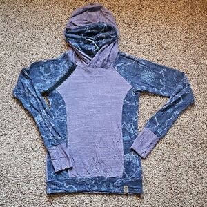 Stylish Blue and Purple Women's Hoodie
